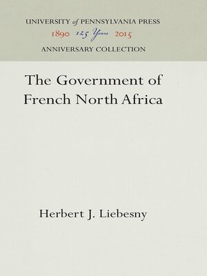 cover image of The Government of French North Africa